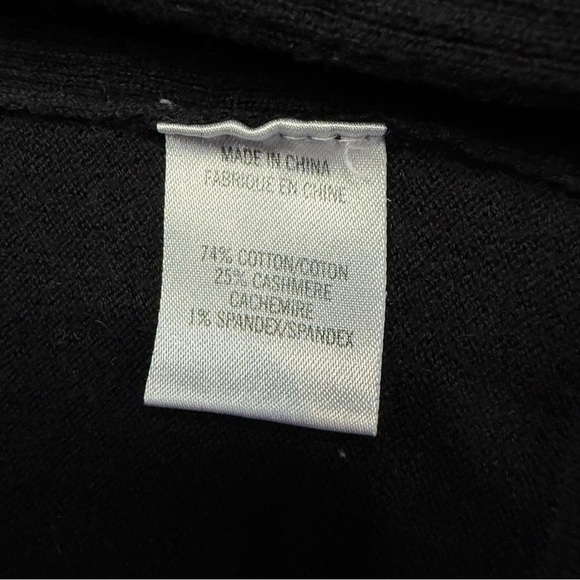 Theory Classic Black Knit Cardigan Cotton & Cashmere blend - Picture 10 of 10